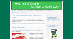 Desktop Screenshot of halitosisguide.com