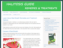 Tablet Screenshot of halitosisguide.com